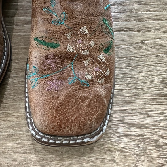 Smoky Mountain Western Boots Girls Floralie Pull On Brown 3841Y, size 5.5 youth - Picture 5 of 5